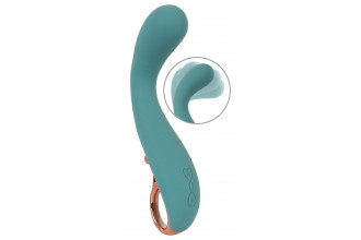Бирюзовый вибратор для точки G The Magician G-Spot Vibrator - 19 см.