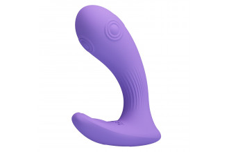 Сиреневый вибратор Andromeda с функцией постукивания