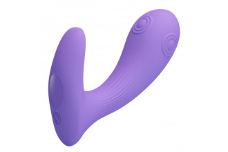 Сиреневый вибратор Andromeda с функцией постукивания