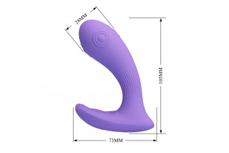 Сиреневый вибратор Andromeda с функцией постукивания