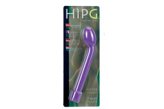 Фиолетовый вибростимулятор для G-точки HIP-G - 18,5 см.