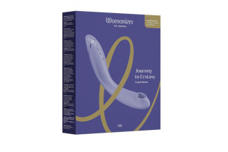 Сиреневый стимулятор G-точки Womanizer OG c технологией Pleasure Air и вибрацией - 17,7 см.