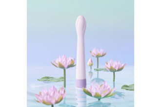 Сиреневый вибратор Iroha Koharu Suiren - 16 см.