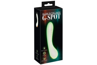 Люминесцентный вибратор для точки G Glow in the dark G-Spot - 17,9 см.