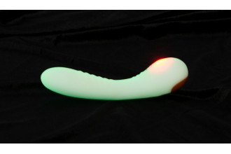 Люминесцентный вибратор для точки G Glow in the dark G-Spot - 17,9 см.