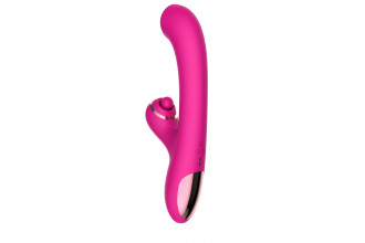 Розовый вибратор-кролик с усиленной стимуляцией точки G
