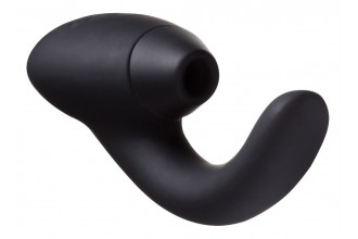 Чёрный стимулятор 2-в-1 для женщин Womanizer InsideOut