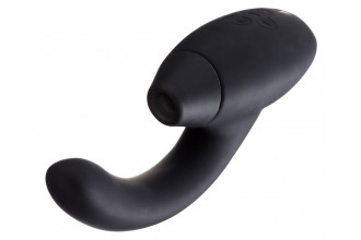 Чёрный стимулятор 2-в-1 для женщин Womanizer InsideOut
