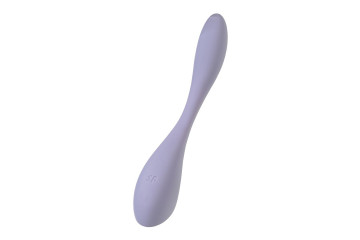 Сиреневый гибкий вибратор Satisfyer G-Spot Flex 5+ - 19,6 см.