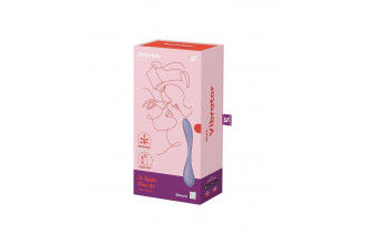 Сиреневый гибкий вибратор Satisfyer G-Spot Flex 5+ - 19,6 см.