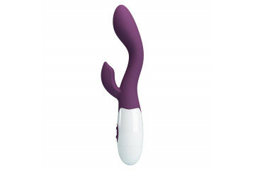 Сливовый вибратор-кролик для G-стимуляции Brighty - 20 см.