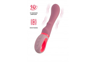 Розовый вибратор для G-стимуляции Rose - 19 см.