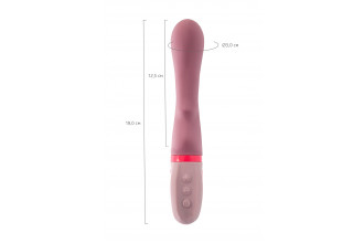 Розовый вибратор для G-стимуляции Rose - 19 см.
