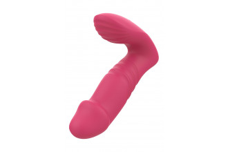 Розовый вибратор с возвратно-поступательными движениями Up And Down Vibe