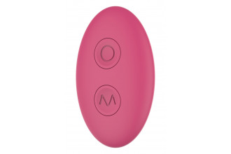 Розовый вибратор с возвратно-поступательными движениями Up And Down Vibe