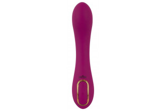 Лиловый вибратор с функцией расширения Inflatable Vibrator - 21,1 см.