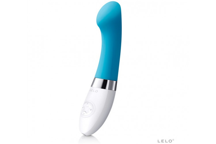 Голубой вибромассажёр Gigi 2 Turquoise Blue