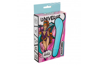 Голубой мини-вибратор Universe Secret Flower - 12,6 см.