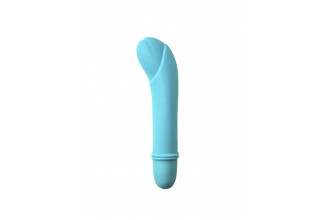Голубой мини-вибратор Universe Secret Flower - 12,6 см.