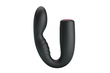 Черный гнущийся вибромассажер Quintion - 14 см.