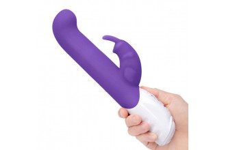 Фиолетовый вибромассажер для G-точки Come hither G-Spot Rabbit - 24,5 см.