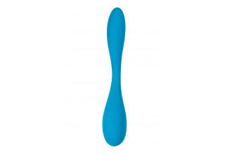 Синий гибкий вибратор Satisfyer G-Spot Flex 5+ - 19,6 см.