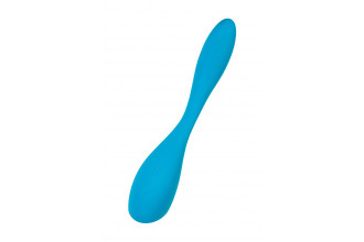 Синий гибкий вибратор Satisfyer G-Spot Flex 5+ - 19,6 см.