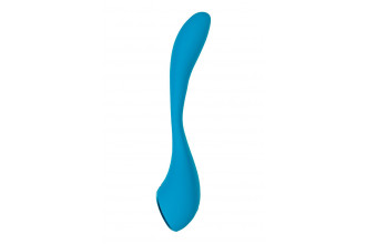 Синий гибкий вибратор Satisfyer G-Spot Flex 5+ - 19,6 см.