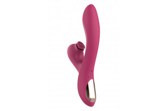 Розовый вибратор-кролик Dual G-Spot Vibe - 22,5 см.