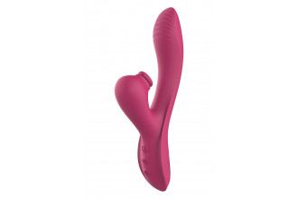 Розовый вибратор-кролик Dual G-Spot Vibe - 22,5 см.