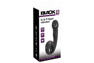 Черный силиконовый вибратор G & P-Spot Vibrator - 16,8 см. Черный силиконовый вибратор G & P-Spot Vibrator - 16,8 см.
