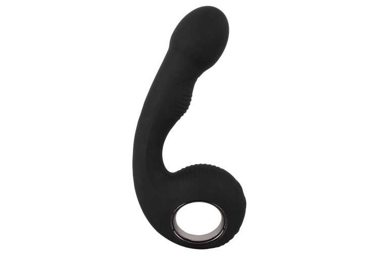 Черный силиконовый вибратор G & P-Spot Vibrator - 16,8 см. Черный силиконовый вибратор G & P-Spot Vibrator - 16,8 см.