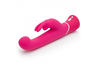 Розовый вибратор-кролик G-Spot Rechargeable Rabbit Vibrator - 24,1 см.