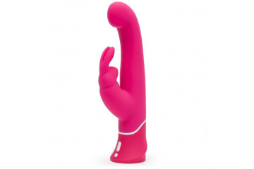 Розовый вибратор-кролик G-Spot Rechargeable Rabbit Vibrator - 24,1 см.