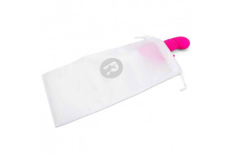 Розовый массажер для G-точки Slim Shaft thrusting G-spot Rabbit - 23 см.