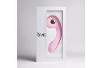 Розовый вибростимулятор точки G с нагревом Bendable Heating G-Spot Vibrator