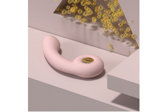 Розовый вибростимулятор точки G с нагревом Bendable Heating G-Spot Vibrator