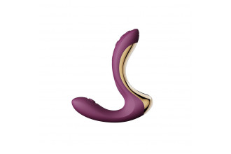 Фиолетовый вибромассажёр G-зоны Talis с пульсацией, вакуумной стимуляцией и функцией нагрева