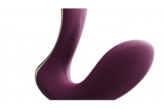 Фиолетовый вибромассажёр G-зоны Talis с пульсацией, вакуумной стимуляцией и функцией нагрева