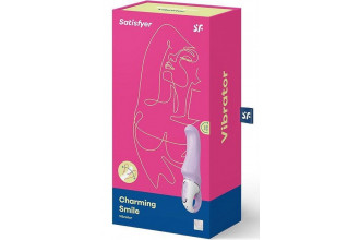 Сиреневый вибратор Satisfyer Charming Smile - 18,5 см.