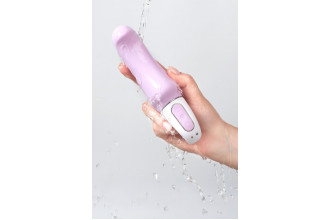 Сиреневый вибратор Satisfyer Charming Smile - 18,5 см.