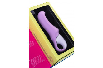 Сиреневый вибратор Satisfyer Charming Smile - 18,5 см.