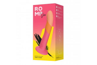 Яркий фаллоимитатор Romp Dizi с присоской - 18 см.
