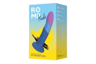 Яркий фаллоимитатор Romp Piccolo с присоской - 14 см.