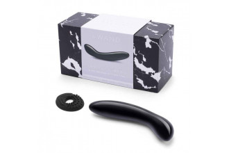 Массажер для G-точки Le Wand Crystal G-Wand из черного обсидиана