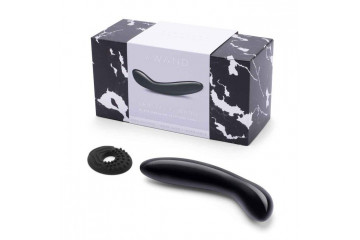 Массажер для G-точки Le Wand Crystal G-Wand из черного обсидиана