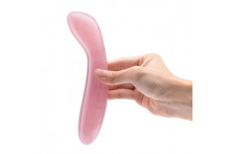 Массажер для G-точки Le Wand Crystal G-Wand из розового кварца