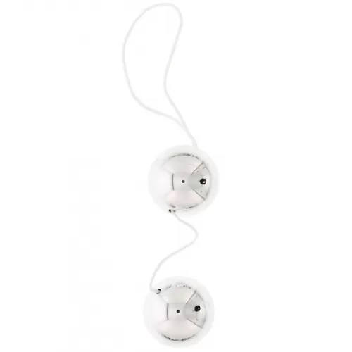 Серебристые шарики VIBRATONE DUO BALLS SILVER BLISTERCARD серебро 