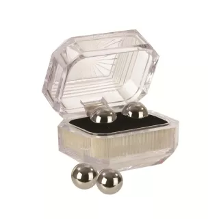 Серебристые вагинальные шарики Silver Balls In Presentation Box серебристый 