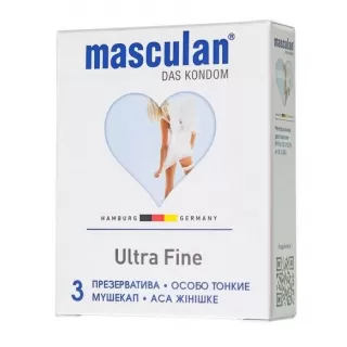 Особо тонкие презервативы Masculan Ultra Fine - 3 шт  